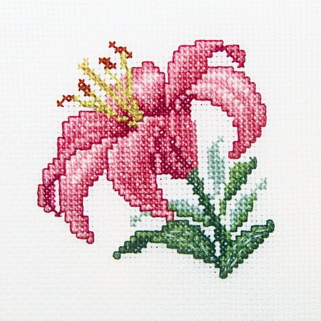 UPC: 4743348401516 | Pink Lily H247 Counted Cross Stitch Kit