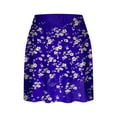 thumbnail image 3 of LEBONYARD Womens Tennis Skirts with Shorts,Women's Versatile Yoga Skort,Women's Summer Pleated Tennis Skirts Stretchy Short Yoga Fake Two Piece Trouser Skirt Shorts Dark Blue XXL, 3 of 5