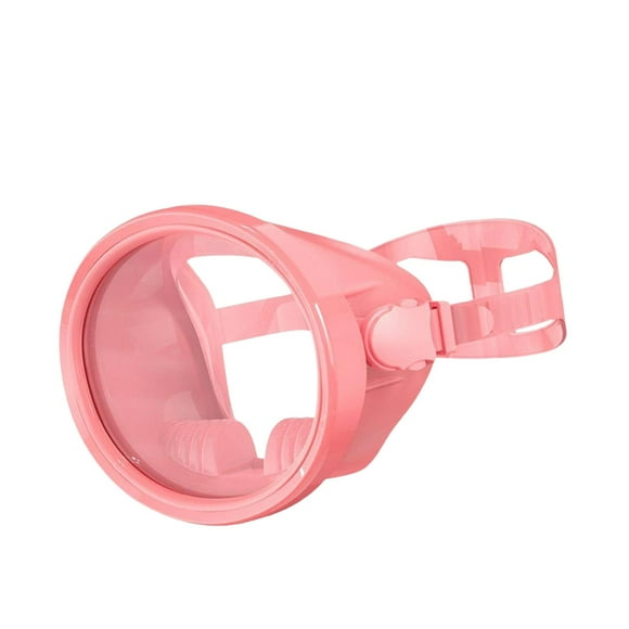 Máscara de buceo, gafas de buceo antivaho para adultos, ovaladas, a prueba de fugas, ligeras, impermeables, de gran volumen, visión amplia, lente rosa
