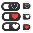 thumbnail image 4 of CIMAXIC 3PCS Heart Pattern Camera Cover Slide Blocker Tablet Camera Protection Cover,0.73"X0.35"X0.04", 4 of 4
