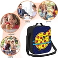thumbnail image 5 of Pofeuu PLANETA EN FORMA DE PIZZA Print Lunch Bag Women Insulated Lunch Box Reusable Leakproof Large Spacious Cooler Tote for Women Men, 5 of 7