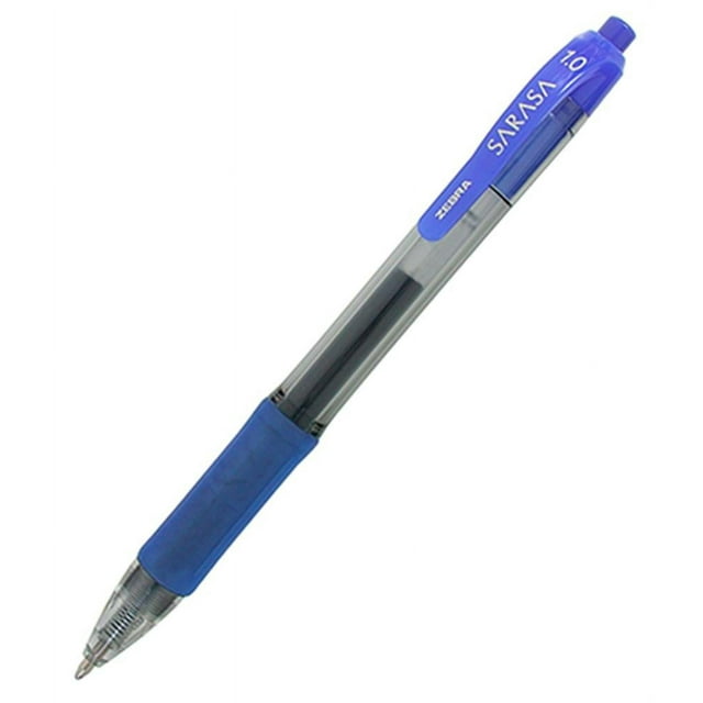 Bolígrafo de gel Zebra Pen Sarasa Dry X20, 1 mm, tinta azul, paquete de 12