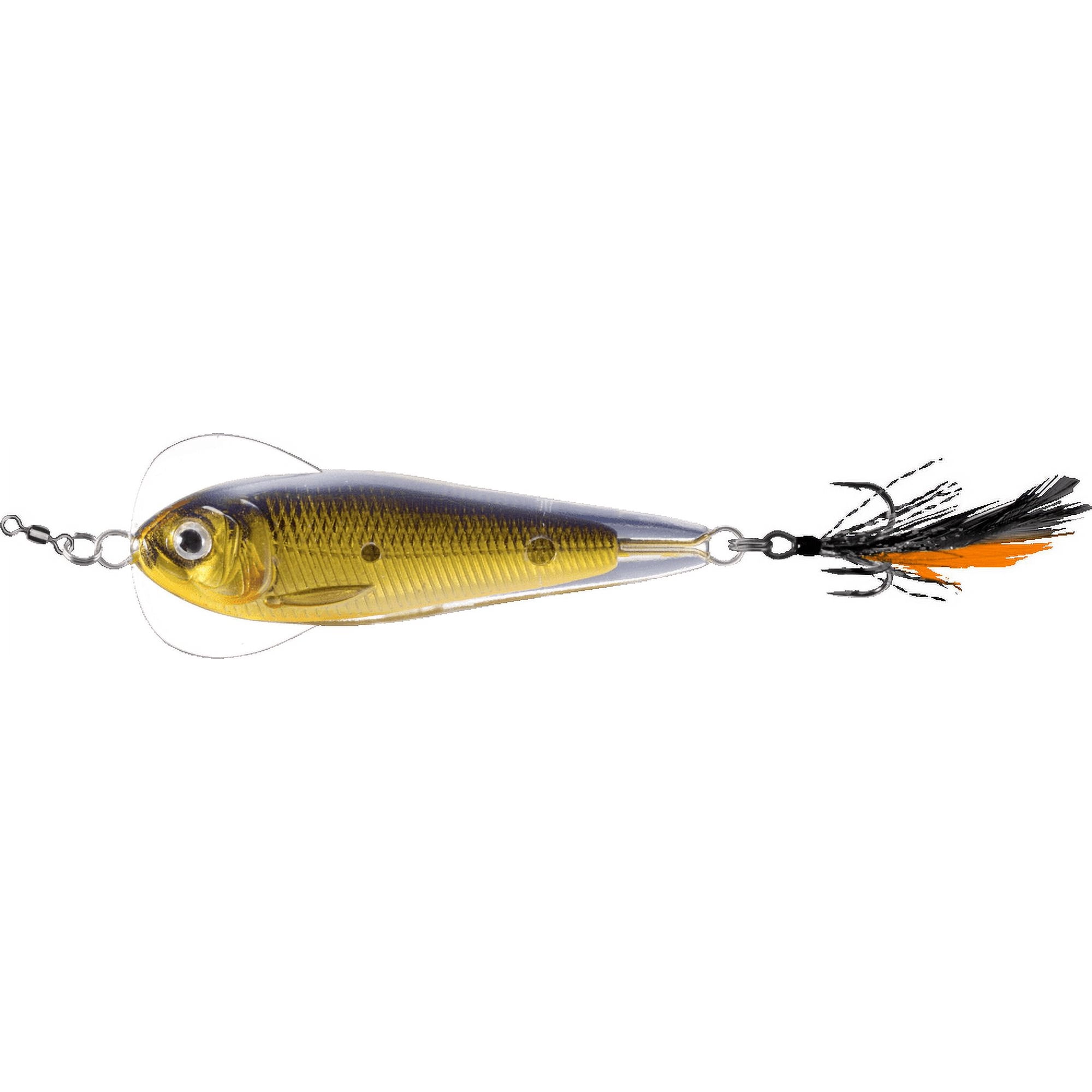 LiveTarget Flutter Sardine - Jigging Spoon 2 5/8 1oz Gold/Black