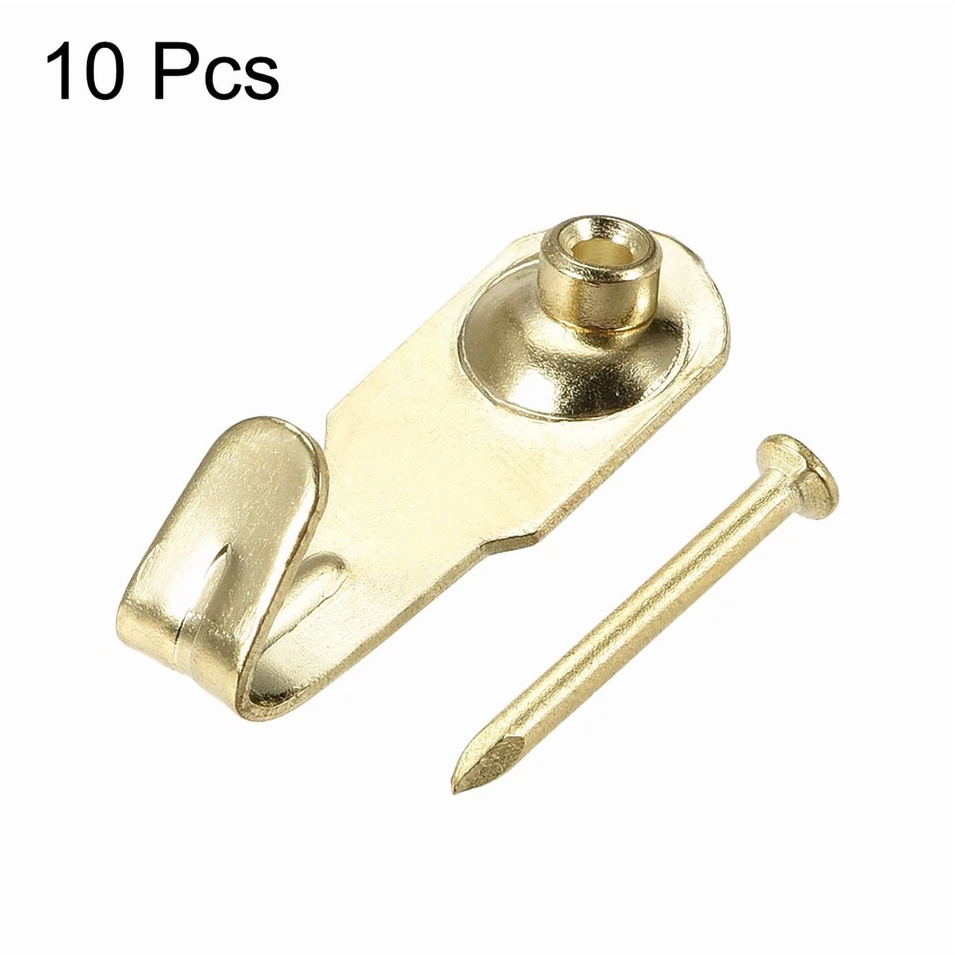 10Pcs 20 Lbs Picture Hangers Photo Frame Hanging Hooks Kit With Nails Holds