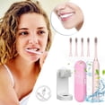 thumbnail image 1 of LSLJS Sound Wave Rechargeable Electric Toothbrush for Adults and Kids,Travel Wave Toothbrush with 4 Brush Heads, Travel Case,Bracket,6 Modes PowerToothbrush, Electric Toothbrush, 1 of 9