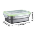 thumbnail image 3 of HBBKVI Bento Box 304 Stainless Steel Refrigerator Sealed Box with Lid Organizer Rectangular Bento Box Lunch Box 10.1oz Leak-Proof Bento Box, 3 of 9