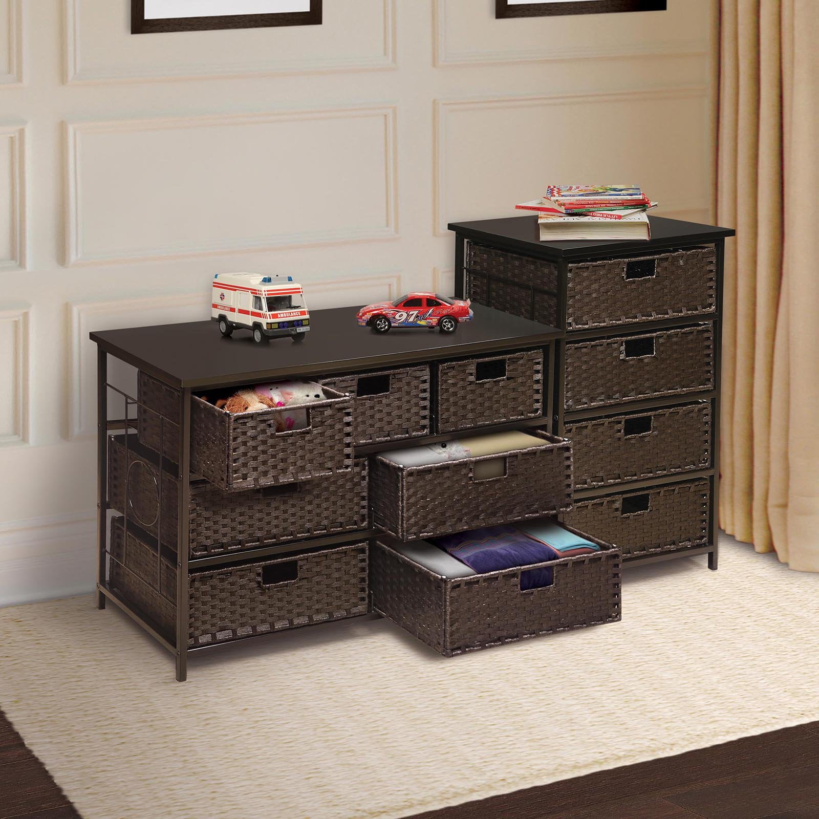 Badger Basket August Collection Wide SevenBasket Storage Unit