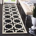 thumbnail image 3 of SAFAVIEH Cambridge Liz Geometric Wool Area Rug, Black/Ivory, 5' x 8', 3 of 10