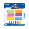 thumbnail image 1 of Bazic Gommes + Gommes à Crayon (12/Pack), Gommes Biseautées Néon, Capuchons Flèches, Sans Latex, pour Dessin Artistique École, Lot de 1, 1 of 5