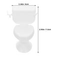 thumbnail image 2 of 4pcs Toilet Seat Cake Topper Miniature Dollhouse Bathroom Furniture Tiny Toilet Toy for DIY Crafts and Mini Home Decor, 2 of 8