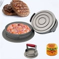 thumbnail image 4 of Prensa para Hamburguesas Máquina para Hacer Hamburguesas Antiadherente, Molde para Hamburguesas Rellenas Máquina Manual para Desayuno de Filetes de Hamburguesas, 4 of 5