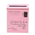thumbnail image 4 of jifeng Galvanized Letterbox Cage Letter Basket Guard Door Mail Box Post Holder Pink, 4 of 5