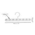 thumbnail image 3 of 8 Hook Bra Hanger 2 Pack Multi Hanger Organizer for Underwear Tank Tops Scarves Belts Space Saving Closet Organizer Over The Door Hanger Storage Rack with 8 Clips White 14.2 Inch, 3 of 9