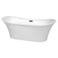 thumbnail image 1 of 71 in. Acrylic Bathtub in White and Matte Black Finish, 1 of 5