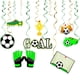 thumbnail image 3 of Decoración temática de la Copa Mundial de 2022, suministros para fiesta de fútbol, ​​portería, bandera, adorno en espiral, inserto para pastel de fútbol, 3 of 5