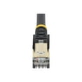 thumbnail image 3 of StarTech 1ft CAT6a Ethernet Cable - 10 Gigabit Shielded Snagless RJ45 100W PoE Patch Cord - 10GbE STP Network Cable with Strain Relief - Black - UL, TIA (C6ASPAT1BK), 3 of 4