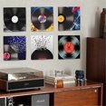 thumbnail image 4 of 6 Pack Vinyl Record Holder Wall Mount No Drill, Self Adhesive Acrylic Record Shelf Display Racks fo, 4 of 5