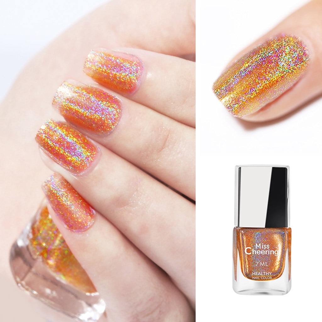 7ML Diamond Sequins Nail Polish Health Nontoxic Peelable Breathable