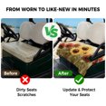 thumbnail image 4 of Golf Cart Seat Covers for 2 Seater,Spring Sunflower Microfiber Cart Seat Towel Blanket,Summer Oil Painting Floral Leaf Plant Absorbent Breathable NonSlip Bench Seats Protector for Golf Course 51"x31", 4 of 9