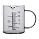 thumbnail image 1 of Vaso medidor de vidrio - Con boquilla en forma de pico portátil multifuncional con asa medidora 250ml, 1 of 9