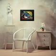 thumbnail image 3 of Marc, Franz 18x15 Black Modern Framed Museum Art Print Titled - Two cats-blue and yellow, 3 of 4