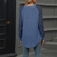 thumbnail image 4 of YHAJDS Women Winter Oversized Sweatshirt,Women's Long Sleeve Tops Striped Colorblock Crewneck Sweatshirt Pullover for Fall and Winter, 4 of 4