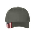 thumbnail image 2 of Outdoor Cap - American Flag Cap - USA300 - Olive - Size: Adjustable, 2 of 3
