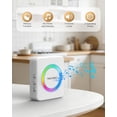 thumbnail image 3 of Wireless Doorbell, Door Bell 0-120dB, Battery-Powered 1300ft Range, Classroom Doorbells IP66 Waterproof, 60 Chimes & 5 Volume Levels, RGB Light for Home Kids Classroom Hearing Impaired, white, 3 of 3
