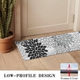thumbnail image 3 of Black Floral and Petal Pattern Door Rugs,Washable Non Slip Door Mats Indoor,Decorative Door Mats,Entry Mat Indoor for Entrance,Bedroom,Kitchen,Bathroom,16"x47", 3 of 6