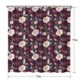 thumbnail image 5 of Pioneer Flower Floral Print Pattern Shower Curtain 72"x72" ,Bathroom Decorative Shower Curtains Set with 12 Hooks,Modern Waterproof Washable Shower Curtain, 5 of 6