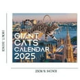 2025 City Cat Calendar Cat Wall Calender Animal Pet Calendar Monthly 12