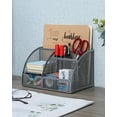 thumbnail image 5 of EasyPAG Mesh Desk Organizer with Drawer Cute Multi-functional Desktop Pencil Holder, Silver, 5 of 5