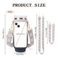 thumbnail image 5 of 【Forever Memory Gift】Water Bottle Carrier Bag for 40 oz Tumbler with Phone Pocket Purses Water Bottle Holder with Adjustable Wide Strap, with straw cover and key chain blac, 5 of 6