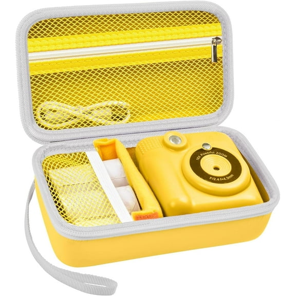 Case Compatible with ESOXOFFORE for Dylanto for Mafiti Instant Print Camera for Kids, Film Camera Storage Holder Organizer Bag (Box Only)- Yellow