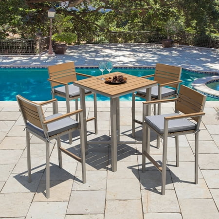 Corvus Jasmine Outdoor 5 Piece Bar Set With Sunbrella Corvus Jasmine Outdoor 5 Piece Bar Set With Sunbrella