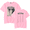 Pink, variant on Peso Pluma Exodo Tour Merch T-shirt casual pure cotton short sleeved men's and women's trendy T-shirt