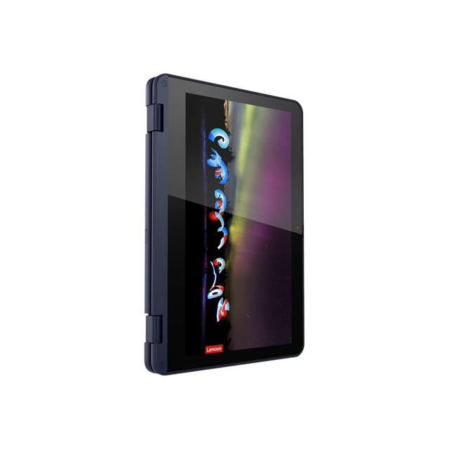 Lenovo 300w Gen 3 82J1 - design Convertible - Série AMD 3000 - 3015e / jusqu'à 2.3 GHz - Windows 10 Pro National Académique - Radeon Graphics - 4 Go RAM - 64 Go eMMC eMMC 5.01 - Écran Tactile IPS 11.6 Pouces 1366 x 768 (HD) - Wi-Fi 5 - Bleu Abyssal - Clavier : Anglais