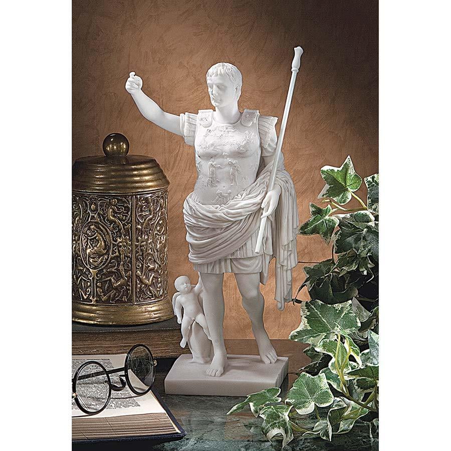 11.5&amp;quot; Caesar Augustus of Prima Porta Bonded Marble Statue - Walmart.com