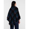 thumbnail image 3 of Time and Tru Women's Plaid Poncho with Clasp, Sizes S/M-L/XL, 3 of 5