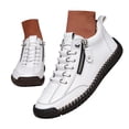 thumbnail image 3 of NOKIO Men's Retro Sneakers Fashion Side Zipper Outdoor Sport Shoes Comfortable Elastic Strap S𝗅ip On Casual Shoes Lightweight Dress Walking Driving Shoes, 3 of 3