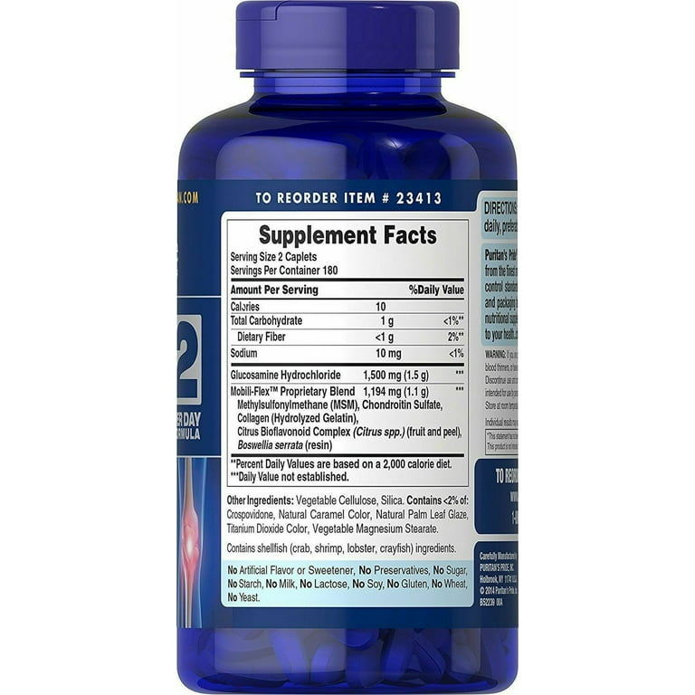 Puritans Pride Triple Strength Joint Soother: Glucosamine