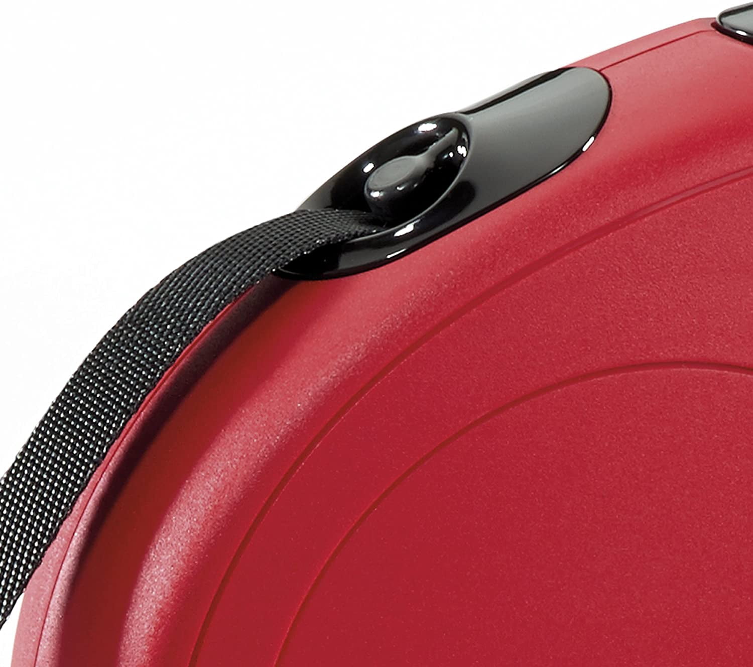 Flexi New Classic Retractable Tape Dog Leash Small 16-Foot Red 33-lb. Dogs