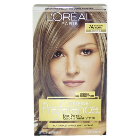 Superior Preference Fade Defying Color 7a Dark Ash Blonde Cooler By Loreal Paris For Unisex 1 Walmart Canada