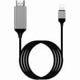 thumbnail image 1 of Apple MFi Certified Lightning to HDMI Adapter for Phone to TV,Compatible with iPhone,iPad, Sync Screen Connector Directly Connect on HDTV/Monitor/Projector NO Need Power Supply,Support IOS11.0, 1 of 1