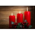 thumbnail image 2 of D'light Online 3 X 6 Inch Red Vase Fit Pillar Candles Case Of 12, 2 of 2
