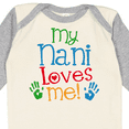 thumbnail image 4 of Inktastic My Nani Grandma Loves Me Boys or Girls Long Sleeve Baby Bodysuit, 4 of 5