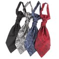 thumbnail image 3 of CSChome Printed Tie Men Tie - Double Layers Vintage Formal Business Printed Satin Necktie, 3 of 7