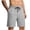 Gray, variant on EOYWHK Men Shorts Athletic with Pockets Elastic Waist Athletic Shorts for Men Soft Lightweight Breathable for Basketball Running Gym Active Army Green, Size L