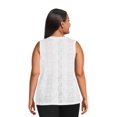 thumbnail image 3 of Avia Women's Plus Size Burnout Snakeskin Print Top, 3 of 5