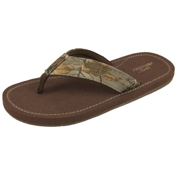 Realtree Men's Flip Flop Sandals, Woodsman Xtra Camouflage Print